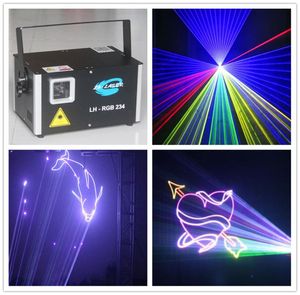 LHRGB234 ILDA 15WATT RGB Fullfärg Laser Holiday Lighting Show Projector för jul och reklam2716226