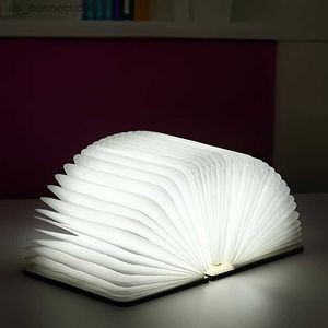 Table Lamps Three-color Leather Book Lamp Night Light - Rechargeable LED Lamp for Bedroom Living Room and Office - Perfect Gift for Birthday or Christmas