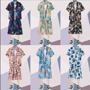 Designer Suit Summer Beach Set Mens Blossom Shirt Short Sleeve Casual Sports Shorts Hawaii Sanya Vacation Two Piece 4EWB