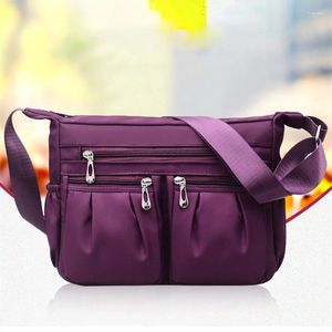 Axelväskor mode oxford vattentät väska kvinnor avslappnad crossbody multifunktion shopping handväska stor kapacitet messenger