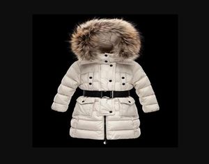 2021 Children039s Mädchen Frauen Jungen Jacke Parkas Mantel mit Kapuze für Mädchen warme dicke Daunenjacken Kinder mit Kapuze echte 100 Pelz Wint22501187