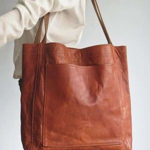 Wax Oil Leather Simple And Versatile Handbag Commuting Women S Shoulder Bag Crossbody Bag houlder