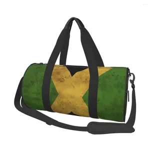 Outdoor Bags Jamaican Flag Gym Bag 3D Print Weekend Sports Large Travel Training Design Handbag Funny Fitness For Male Female