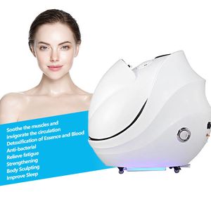 2024 New Far Infrared Steam Wet Sitting Sauna Capsule Detox Ozone Sauna Cabin Skin Tightening Body Slimming Weight Loss Relieve Fatigue