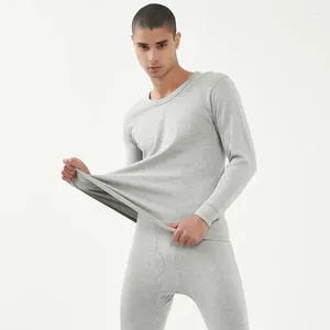 Men's Thermal Underwear No Trace Autumn And Winter Sets Men Pajamas Suits Thin Heating Thermostat Warm