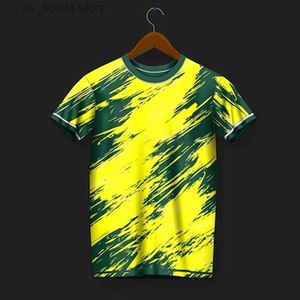 Homens camisetas Mens Sports T-shirt Quick Dry Badminton Roupas Ténis de Mesa Roupas Running Fitness Womens Sportswear Impresso Curto Slved Y240321