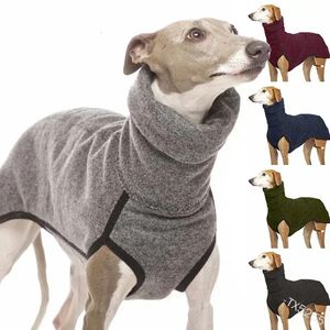 High Collar Pet Clothes for Medium Large Dogs Winter Warm Big Dog Coat Pharaoh Hound Great Dane Pullovers Mascotas Supplies 240301