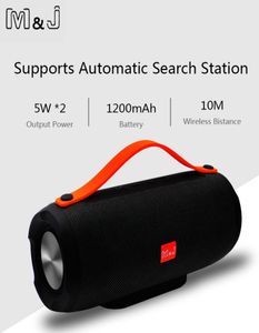 MJ Portable Wireless Bluetooth Seeper Stereo Big Power 10W System TF FM Radio Music Music Spealers Comple of Computer T19079670649
