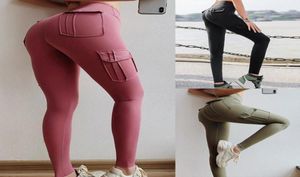 SALSPOR Pantaloni da yoga da donna Pantaloni sportivi a vita alta stile palestra Pantaloni sportivi tascabili slim fit Pantaloni da fitness da corsa all'aperto1178687