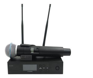 QLXD4 UHF Professionelles drahtloses Mikrofonsystem mit BETA58A QLX Handsender für Bühnen-Live-Gesang, Karaoke, Rede4367138