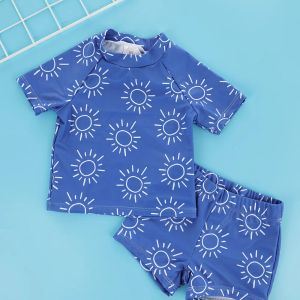 Mutha de banho Happyflute Crianças roupas de banho de verão Nada troncos e camiseta para menino Banho de natação Praia de praia de roupas