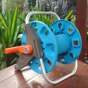 Rollen Tragbare Garten 30M Wasser Schlauch Reel Warenkorb Lagerung Rack Halter Wicklung Wasserpfeife Halterung Schütteln Werkzeuge