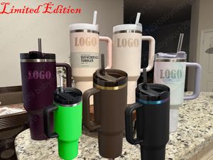 THE 1:1 Same QUENCHER H2.0 Black Chroma Chocolate Gold Cosmo Pink Parade Hunt Fish Iceflow Flowstate Edtion Limited TUMBLER 40oz ICED Cups 304 Swig Wine Mugs