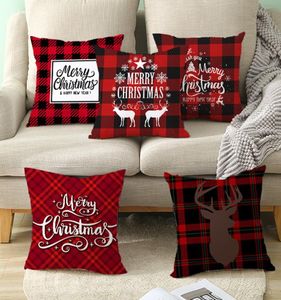 4545cm Christmas Snowflake Pillowcase New Year Decor Santa Cushion Covers Home Sofa Pillow Case Xmas Pillow Cover Party Supplies 6196902
