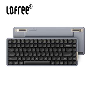 Lofree Flow Low Profile Wireless Mechanical Keyboard Bluetooth Packning 2Mode 84Keys Laptop PC Anpassning Spel DIY 240309