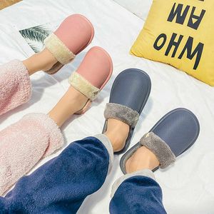 Non Brand Hot selling anti-slip slipper Best Quality Plush slippers unisex fluffy shoes keep warm home indoor slippers