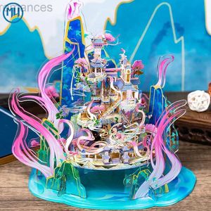 3D Puzzles My 3D Metal Puzzle A Dream Green Hill Ręcznie robione darowizny DIY to Friends Toys 240314