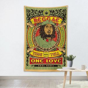 Accessories Vintage Jamaican Reggae Rock Music Posters Banners Living Room Bedroom Wall Decor High Quality Canvas Painting Wall Art Flags A1