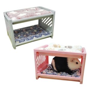 Cages Corner House Cage Nest for Guinea Pig Chinchilla Sleep for PLAY Habitat Small Animals Corner Blanket Nest Accessories