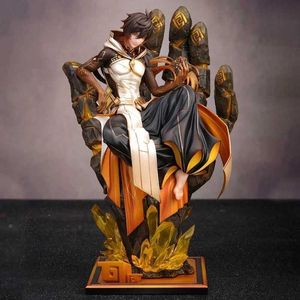 Dolls Genshin Impact図Zhongli 26cm PVC Model Collection Simulation Statue Game Action Figurine Doll Holidy Gift for ChildrenL2403