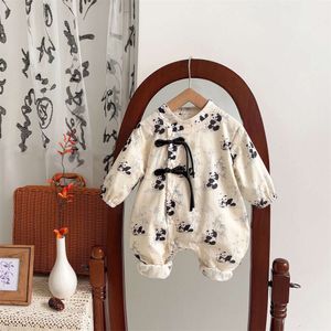 One-piece New Chinese Style 100 Day Full Moon Climbing One Year Old Baby Clothes China-chic