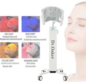 2024 PDT facial LED terapia de fótons de luz 4 cores rugas removedor de vasos sanguíneos luz terapias máscara máquina de beleza acne remoção de rugas apertar branco
