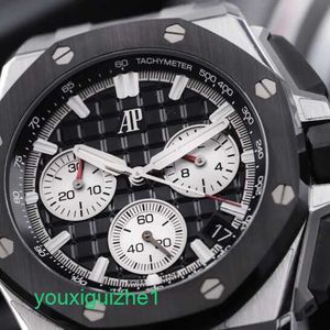 AP Watch Top Machinery Watch New Offshore AP26420 43mm Steel Diving Watch Rugged Appearance