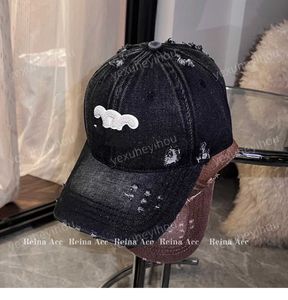 24ss Summer Designer Hat Women's Brand Full Details Alphabet Hard Top Celins Baseball Cap Duck Cap Men's And Women's Fashion Blue Washed Denim