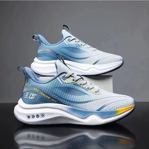 Marathon Air Cushion Men Sport Running Shoes Breattable Lätt kvinnors bekväma atletiska nonskid kolplattor Sneakers