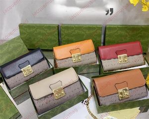 여성 Ophidia Bag Designer 2GS 자물쇠 어깨 체인 가방 핸드백 S-Lock Tote Lady PU Crossbody Square Flip Hasp 클러치 지갑 Hobo Purses Pouch Satchels