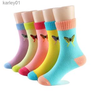 Skarpetki dla dzieci Spring Autumn Girls Socks Button Cotton Candy Colors Socks for Girl