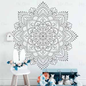 Adesivi Mandala Adesivo da parete Meditazione Yoga Studio Decorazione Grande fiore Mandala Camera da letto Soggiorno Arredamento Carta da parati Poster
