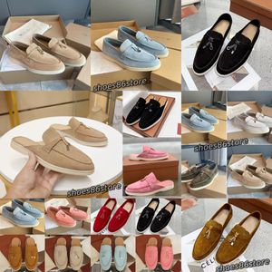 Sıradan Ayakkabı Somunlar Düz Tod LP Ayakkabı Kadınlar İçin Erkekler Kaşmir Deri Loafers Loro Piyano Günlük Ayakkabılar İnek Deri Oxfords Moccasins Yaz Yürüyüşü Konfor Loafer Flats