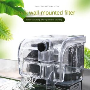 Accessories Aquarium Filter Thin Model External Filter Fish Tank Aquarium Waterfall Filter Pump Hanging Fish Tank Wall Hanging Water Filter