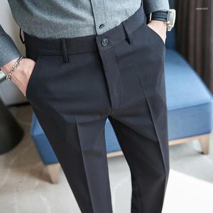 Garnitury męskie High-end garnitur Business Business Slim Fit Mała stopa długa sprężyna i jesień Elastyczne Casual 5574