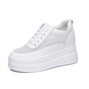 Trendy Sunday 2024 Novo Songgao Sola Grossa Interior Elevado Sapatos Femininos Malha Pequena Sapatos Brancos Sapatos Esportivos Casuais I0tI #