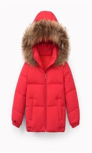 Winter Childrens coat Fur Collar Hooded kids clothes Baby Boys Girls Thickened Down Jacket Y0912 2010223082003