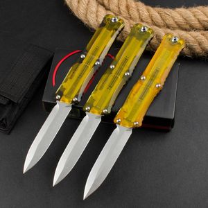 UT-Combat 204p Ejderha Otomatik Bıçaklar D2 Blade Pei-Alüminyum Kamyon Kamp Taktik Savaş Kendi Savunma EDC Araçları