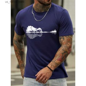 Men's T-Shirts Summer New T Shirts For Men Short Slve Tops 3d T-shirts Tr Print Clothing Oversized O-Neck Pullover Strt Male Shirts Ts Y240314