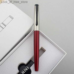 Fountain pennor Fountain PenS Luxury Metal Fountain Pen Student Writing Calligraphy Fine 0.5mm NIB Office Supplies Stationery for School Ink Pen Stationery Q240314