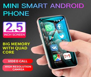 Senaste Android -mobiltelefoner Mini -smartphones Dual SIM Quadcore Cellphone Students Pekskärm 3G Smartphone HD Camera Mobiltelefon 1145623