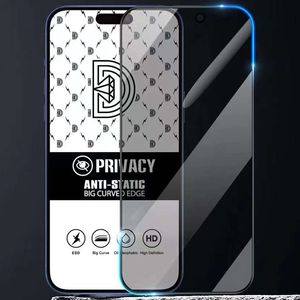 Proteggi schermo per iPhone 15 Pro Max 14 Plus 13 Mini 12 11 XS XR X 8 7 SE ESD ANTISTATICO Privacy Vetro temperato HD Anti statico Antiriflesso Pellicola protettiva a copertura totale