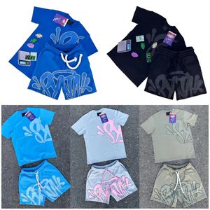 디자이너 남성용 Syna World Tshirts 세트 티 프린트 디자이너 티셔츠 짧은 Y2K Synaworld Tees Syna World Track Suit Graphic Syna Tshirt and Shorts