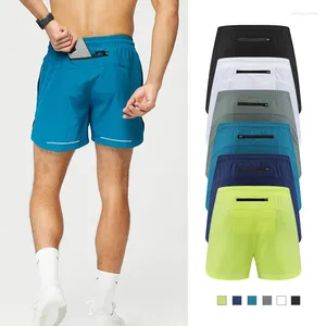 Men's Shorts American Style Ice Silk Men Sports Track And Field Basketball Solid Color Loose Quick Drying Woven Training Pants