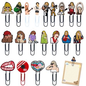 50st Singers Bookmarks Stars Book Mark Paper Clips Page Holder Stationery For Teacher Students School Office Supply 240314