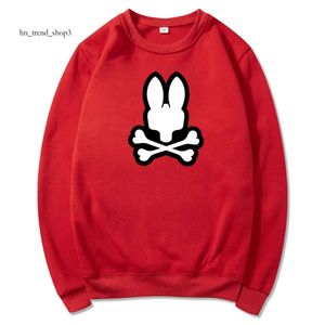 Psychoological Bunny Fun Rabbit Printing Hoodies Хлопок Bad Bunny с капюшоном Фиолетовый свитер с капюшоном Спортивные толстовки Мужские пуловеры 2528 Psyco Bunny 880