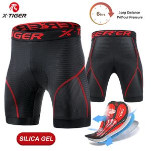 X-TIGER Ciclismo Roupa Interior Gel Pad Respirável Homens Ciclismo Shorts À Prova de Choque Bicicleta Underpant MTB Road Bike Equitação Curto 240313