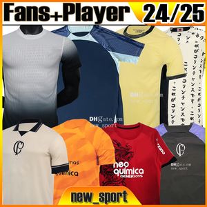 S-5XL Corinthians 24 25 Camisas de futebol Roger Guedes WILLIAN GIL Sócrates LUAN FAGNER LUCAS PITON GABRIEL 2023 2024 Torcedores Jogador CANTILLO RAMIRO Homens Kit Camisas de futebol