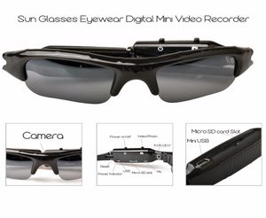 HD Mini Eyewear Solglasögon Camera Portable O Video Recorder Mini Sport Camera DVR DV Camcorder Hidden Bicycle Skate Record Cameras5018767