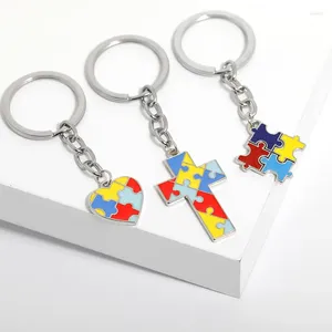 Keychains 100st/Lot 2024 Barn Metal Alpinia Oxyphylla Puzzle Keyholders Creative Zink Eloy